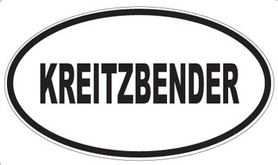 KREITZBENDER - Oval Sticker