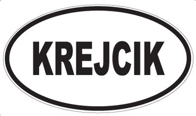 KREJCIK - Oval Magnet
