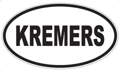 KREMERS - Oval Sticker