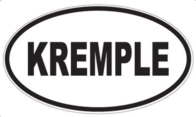 KREMPLE - Oval Sticker
