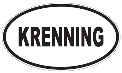 KRENNING - Oval Magnet