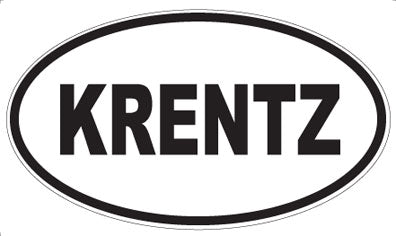 KRENTZ - Oval Magnet
