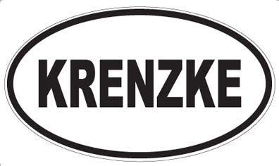 KRENZKE - Oval Magnet