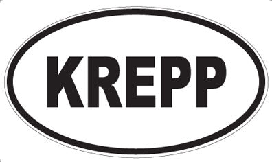 KREPP - Oval Sticker