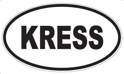 KRESS - Oval Sticker