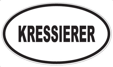 KRESSIERER - Oval Sticker