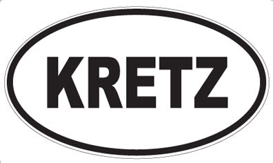 KRETZ - Oval Sticker