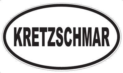 KRETZSCHMAR - Oval Sticker