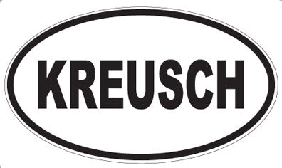 KREUSCH - Oval Sticker