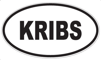 KRIBS - Oval Sticker