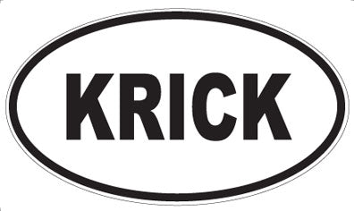 KRICK - Oval Sticker