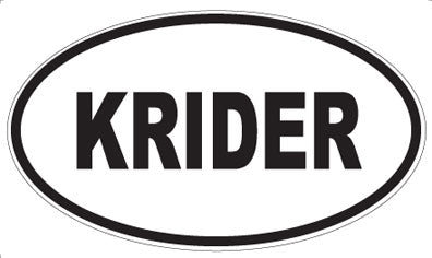 KRIDER - Oval Magnet