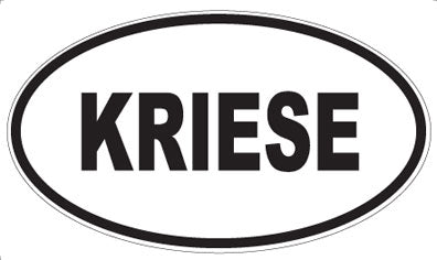 KRIESE - Oval Magnet