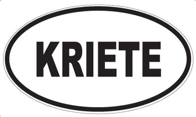 KRIETE - Oval Sticker