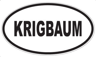 KRIGBAUM - Oval Magnet
