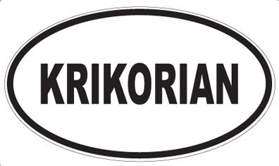 KRIKORIAN - Oval Magnet