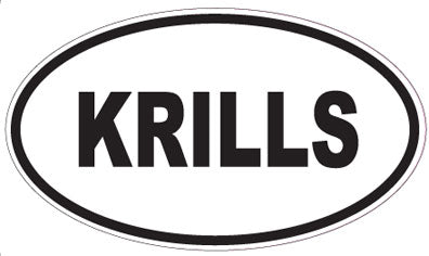 KRILLS - Oval Sticker