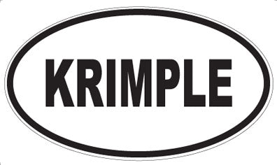KRIMPLE - Oval Sticker