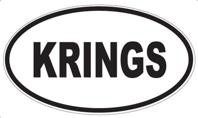 KRINGS - Oval Sticker