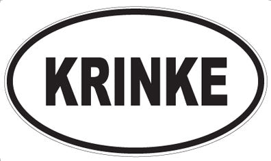 KRINKE - Oval Sticker