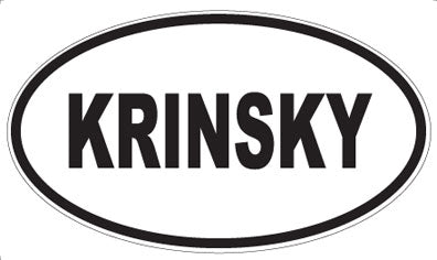 KRINSKY - Oval Magnet