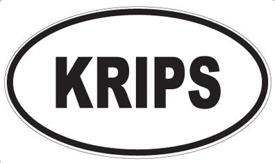 KRIPS - Oval Sticker