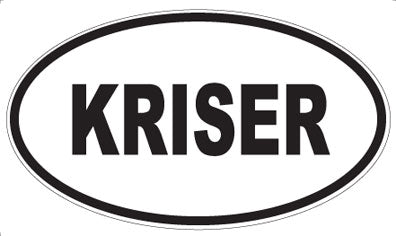 KRISER - Oval Sticker