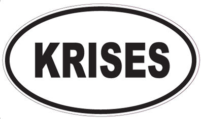 KRISES - Oval Sticker