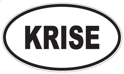 KRISE - Oval Magnet