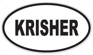 KRISHER - Oval Magnet
