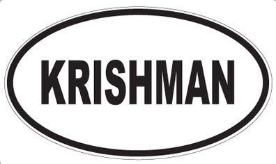 KRISHMAN - Oval Magnet
