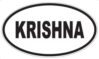 KRISHNA - Oval Sticker