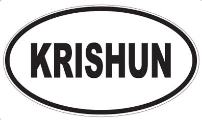 KRISHUN - Oval Sticker