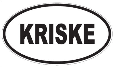 KRISKE - Oval Magnet