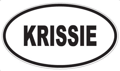KRISSIE - Oval Sticker
