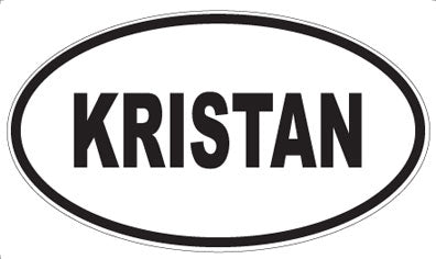 KRISTAN - Oval Magnet