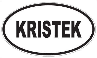 KRISTEK - Oval Sticker