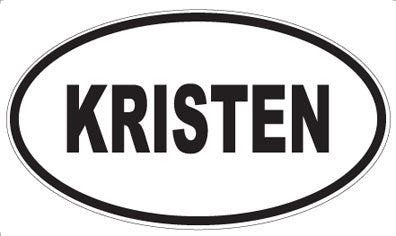 KRISTEN - Oval Sticker