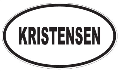 KRISTENSEN - Oval Sticker