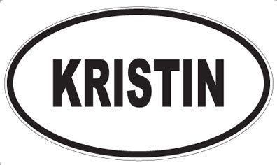 KRISTIN - Oval Magnet