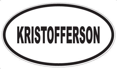 KRISTOFFERSON - Oval Magnet