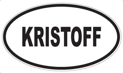 KRISTOFF - Oval Magnet