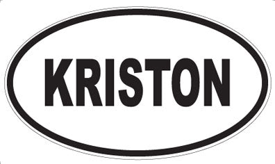 KRISTON - Oval Magnet