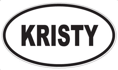 KRISTY - Oval Magnet