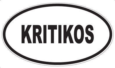 KRITIKOS - Oval Magnet