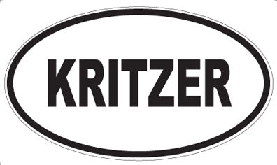 KRITZER - Oval Sticker
