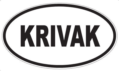 KRIVAK - Oval Magnet