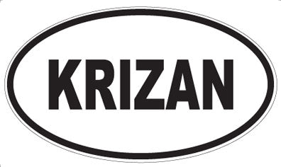 KRIZAN - Oval Sticker