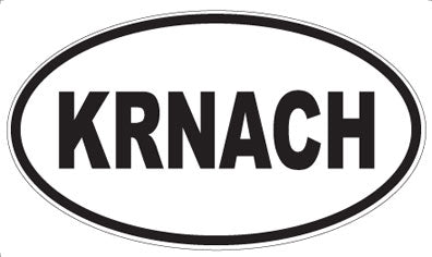 KRNACH - Oval Sticker