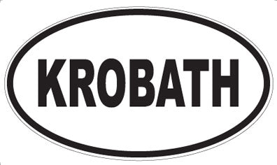 KROBATH - Oval Sticker